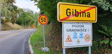 Rekonstrukcija državne ceste Gibina – Mejni prehod Gibina – državna meja, je v teku 2